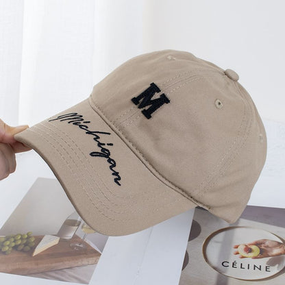 (Various Lettering Baseball Cap Embroidered Designs)