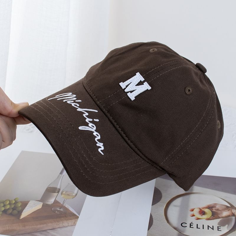 (Various Lettering Baseball Cap Embroidered Designs)