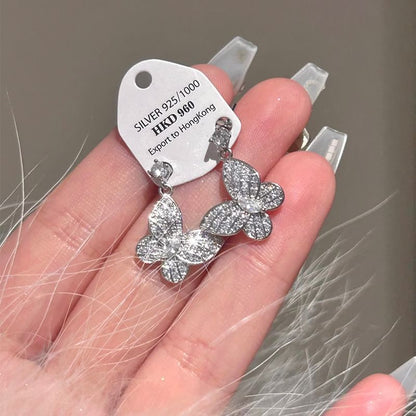 Stud / Bracelet Butterfly Earring Necklace