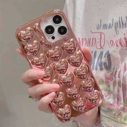 Metallic Heart Phone Case
