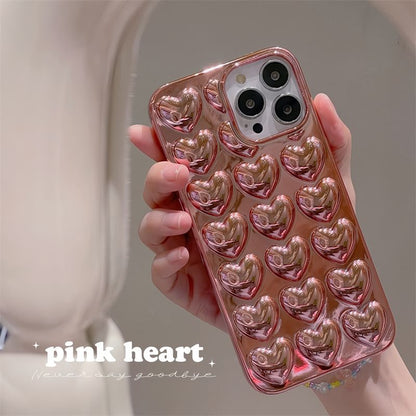 Metallic Heart Phone Case