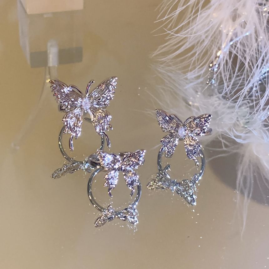 / Set Open Butterfly Ring