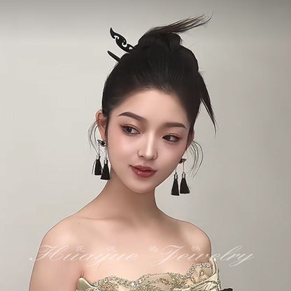 Drop / Tassel Set Earring Rhinestone Stick Hair