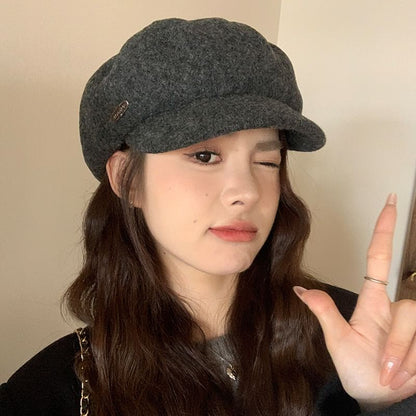 Metal Newsboy Plate Cap