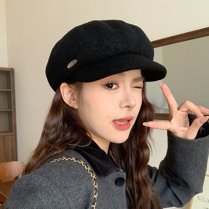 Metal Newsboy Plate Cap