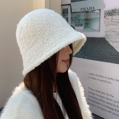 Knit Melange Bucket Hat