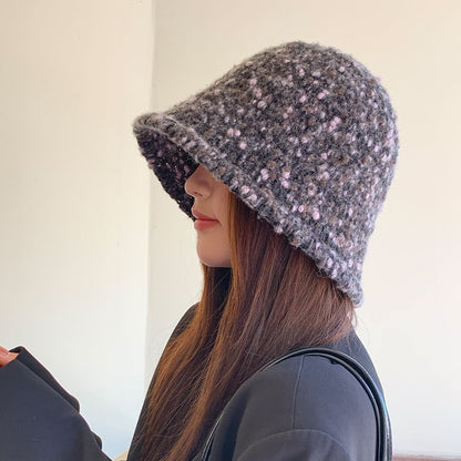 Knit Melange Bucket Hat