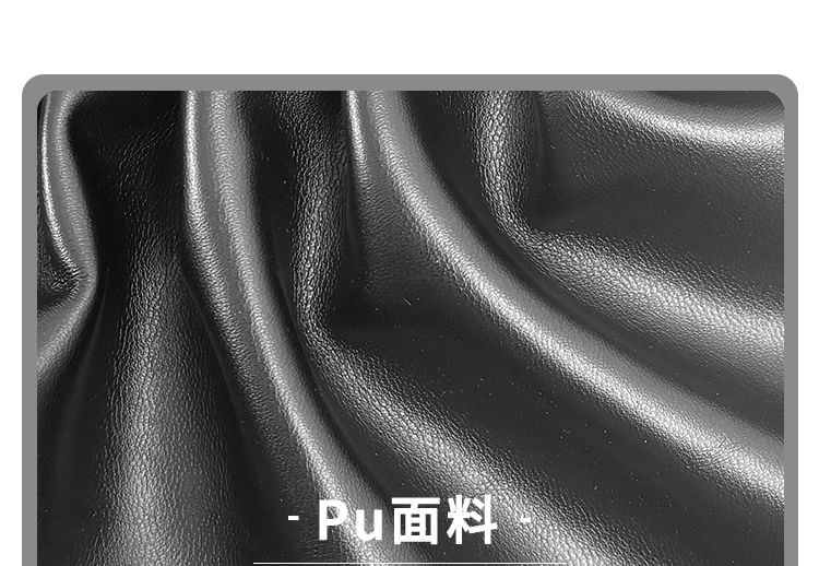 Leather Ruffle Bag Tote Faux