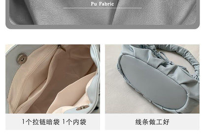 Shoulder Bow Ruched Bag