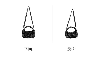 Shoulder Bow Ruched Bag