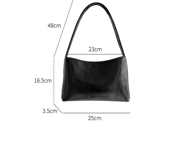 Shoulder Leather Bag Faux