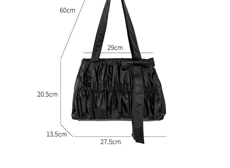 Tote Bag Ruched Bow