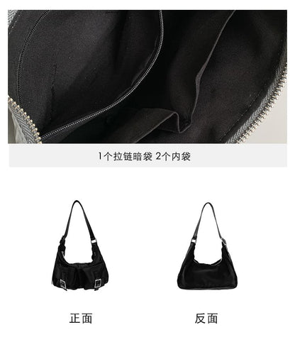Shoulder Multi-Pocket Bag Buckled
