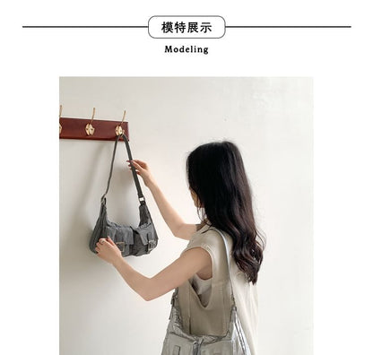 Shoulder Multi-Pocket Bag Buckled