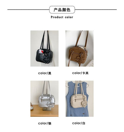 Leather Multi-Pocket Bag Faux Tote