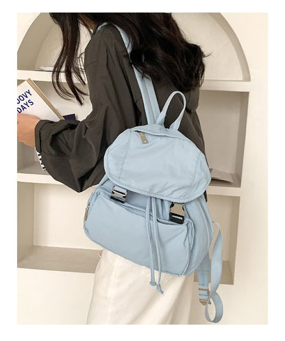 Buckled Backpack Multi-Pocket