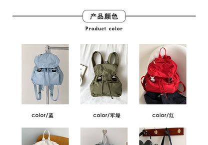 Buckled Backpack Multi-Pocket