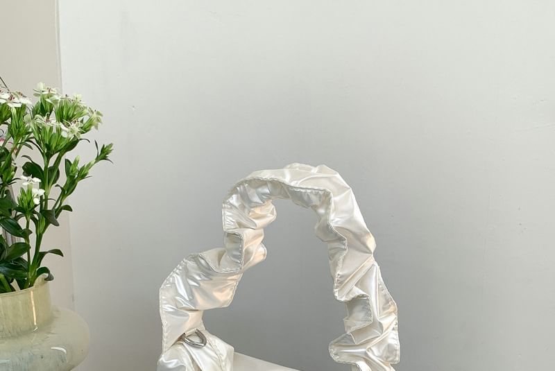 Shoulder Ruched Drawstring Bag