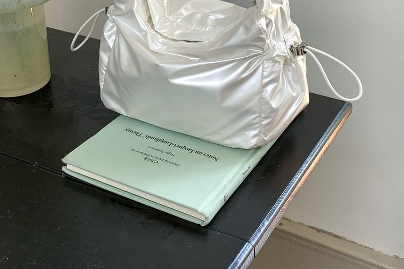 Shoulder Ruched Drawstring Bag