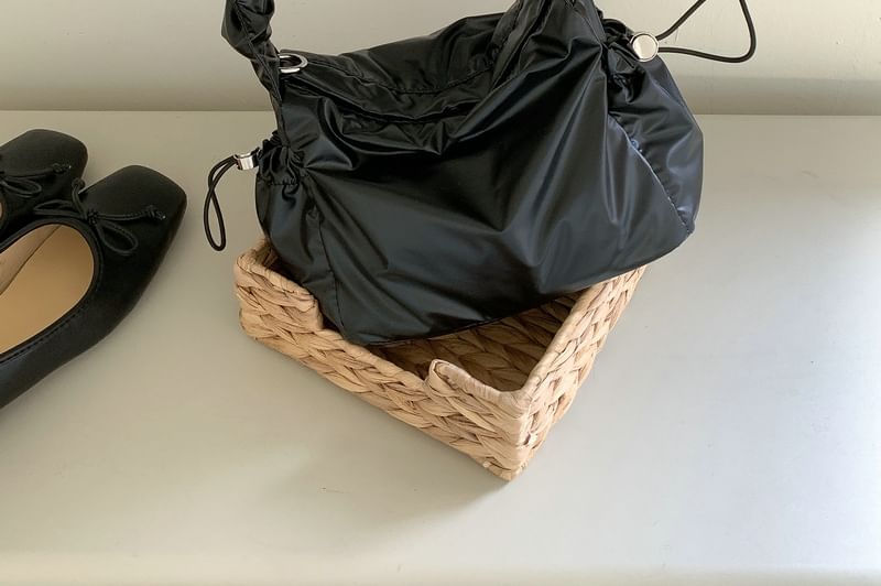 Shoulder Ruched Drawstring Bag