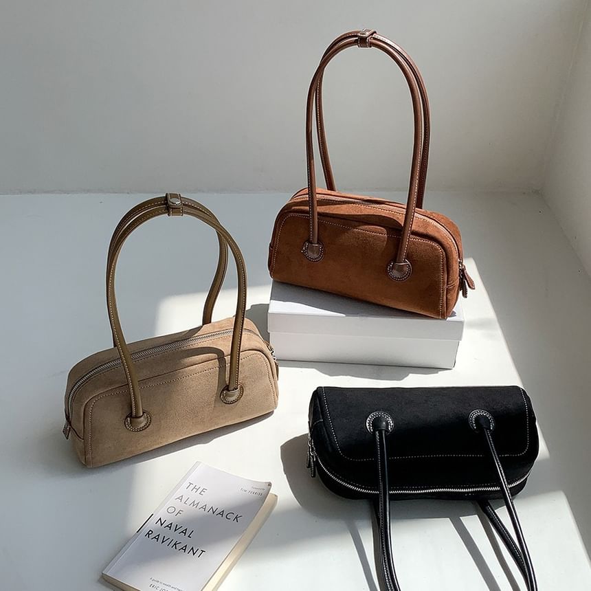 Faux Shoulder Bag Suede