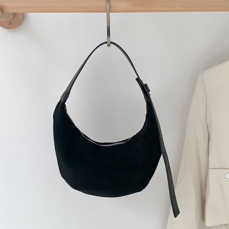 Faux Bag Shoulder Suede