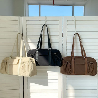 Multi-Pocket Bag Tote Drawstring