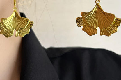 Gingko Drop Earring