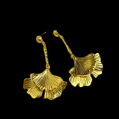 Gingko Drop Earring