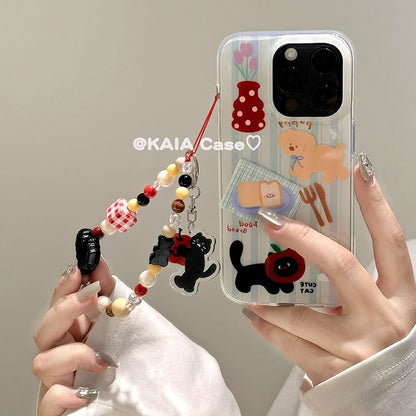 Case / Animal Strap Set Phone