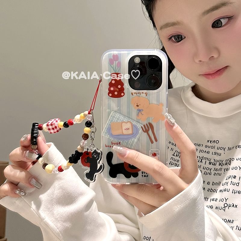 Case / Animal Strap Set Phone