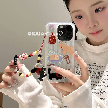 Case / Animal Strap Set Phone