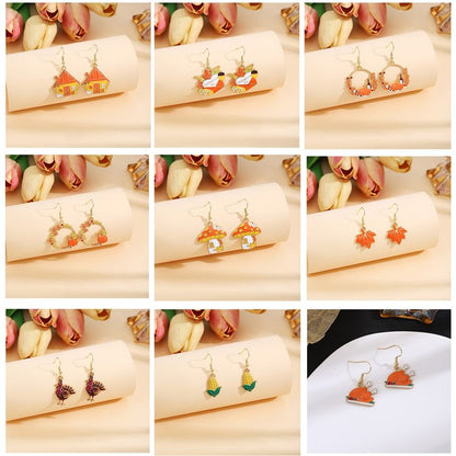 Thanksgiving Glaze Drop Earring