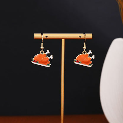 Thanksgiving Glaze Drop Earring