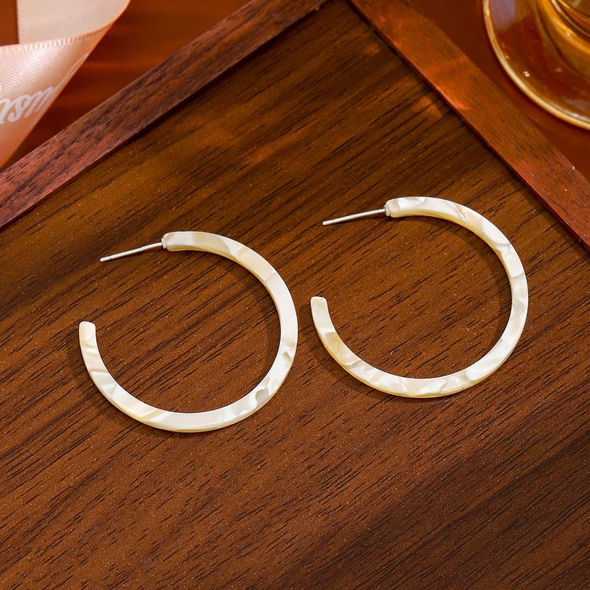 Acetate Open Hoop Earring