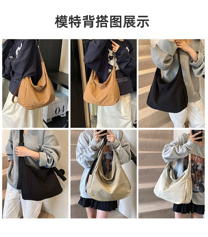 Crossbody Plain Bag Nylon