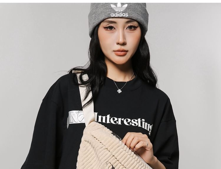 Plain Bag Belt Corduroy