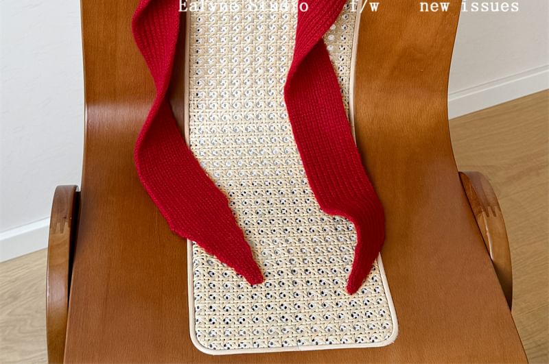 Hat Plain Knit Bonnet