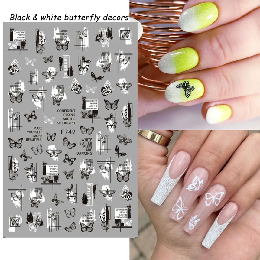 Bug Lettering Nail Art Stickers (Various Designs)