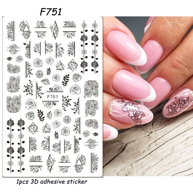 Bug Lettering Nail Art Stickers (Various Designs)