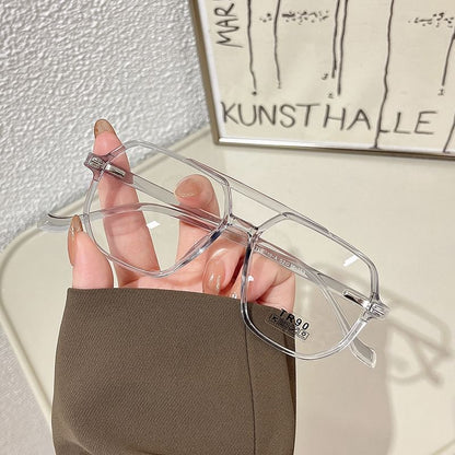 Hexagon Frame Eyeglasses