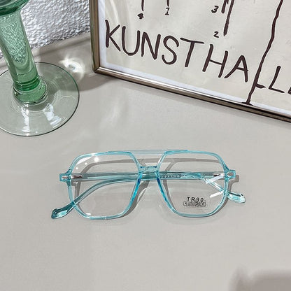 Hexagon Frame Eyeglasses