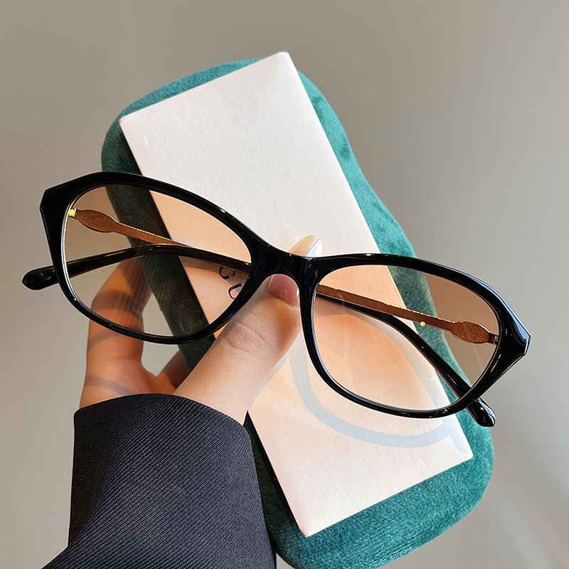 Frame Sunglasses Oval Glitter