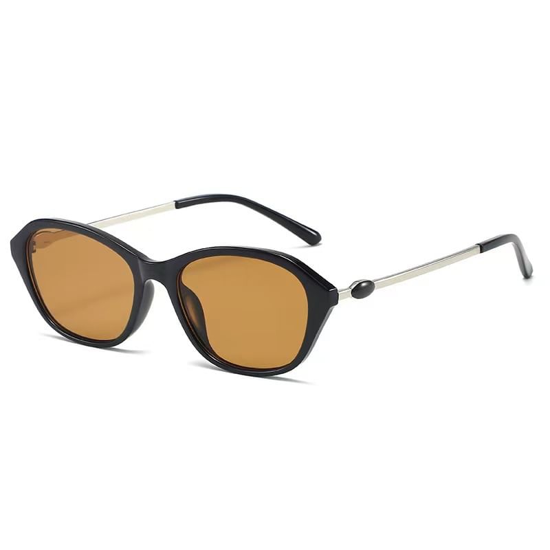 Frame Sunglasses Oval Glitter