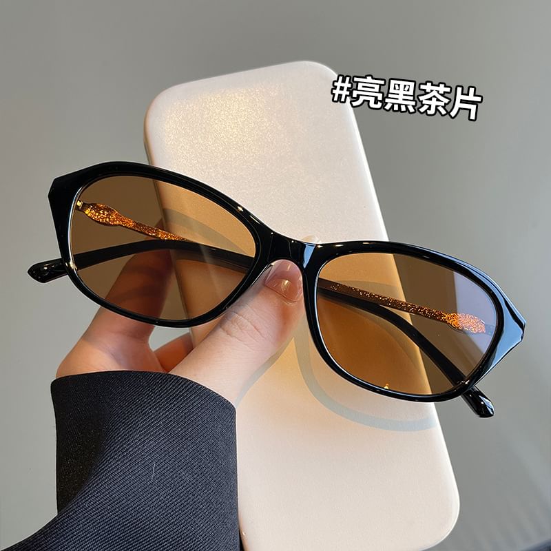 Frame Sunglasses Oval Glitter