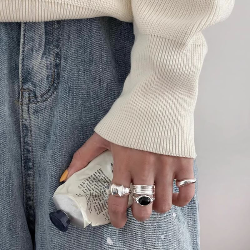 Silver Tone Open Ring