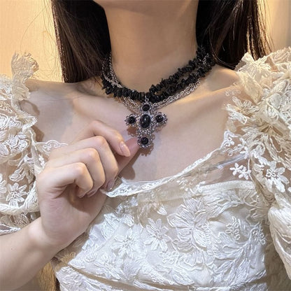 Cross Necklace Beaded