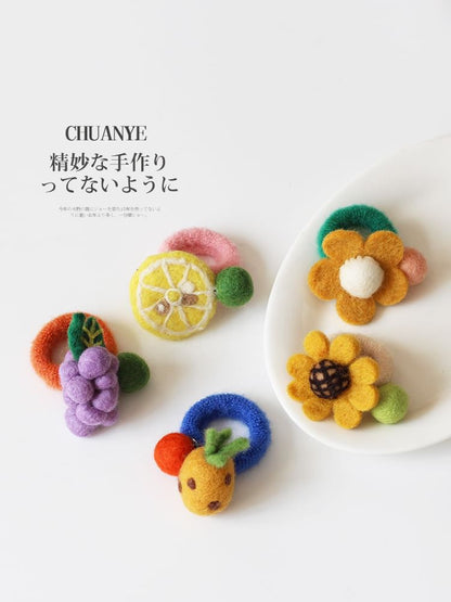 Fruit / Vegetable / Floral Felt Hair Tie