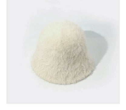 Bucket Fluffy Hat Plain