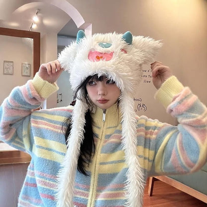 Cartoon Monster Fluffy Hat